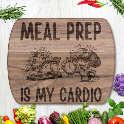 Funny Meal Prep Is My Cardio Chopping Board