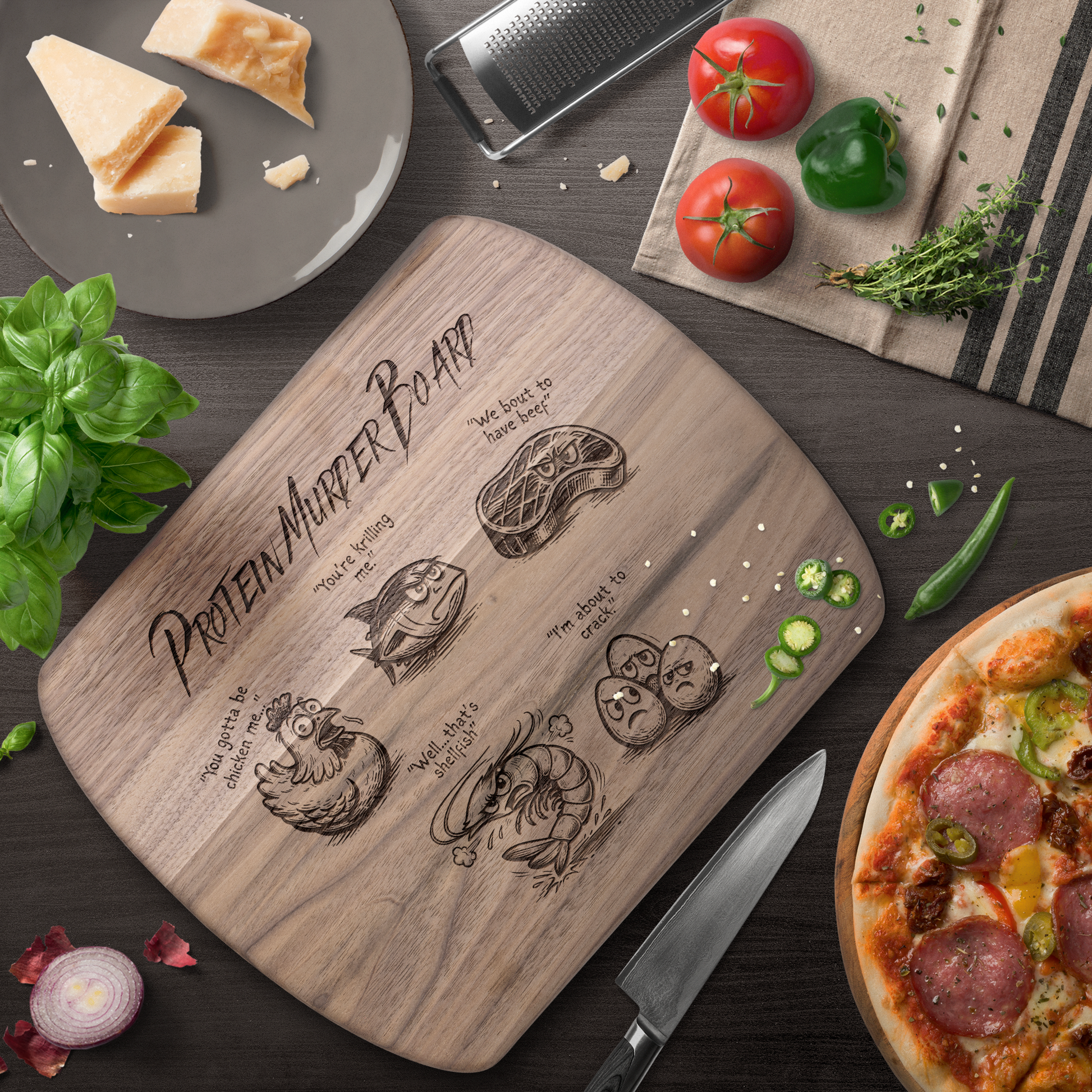 Funny_Protein_Murder_Chopping_Board_Dark_Rounded_H_Lifestyle_Mockup.png_15410837